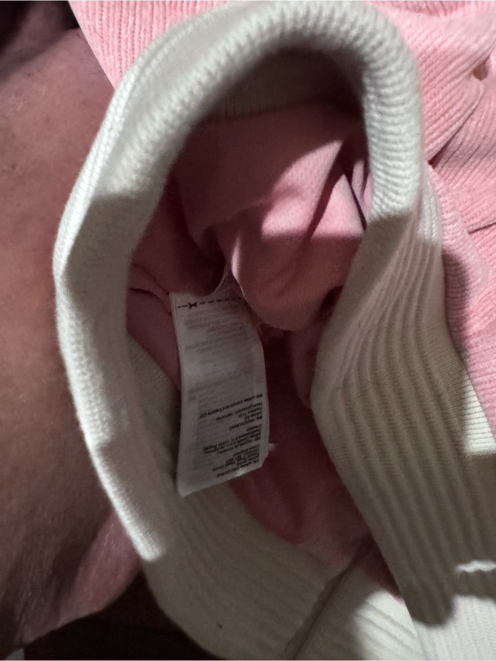 adidas Originals Pink Crewneck Sweater with Cream Trim